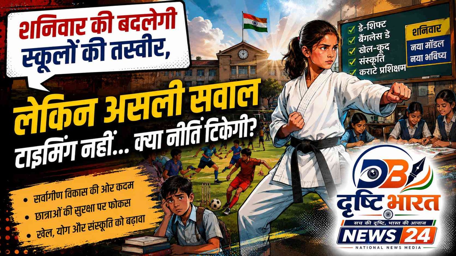 शनिवार बदलेगा स्कूलों का चेहरा, लेकिन असली सवाल टाइमिंग नहीं—क्या टिकेगी नई व्यवस्था?