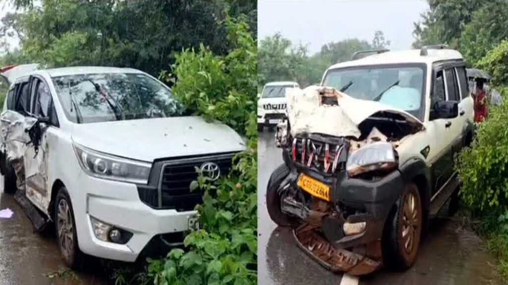 केदार कश्यप के काफिले में SUV की टक्कर, 6 लोग घायल
